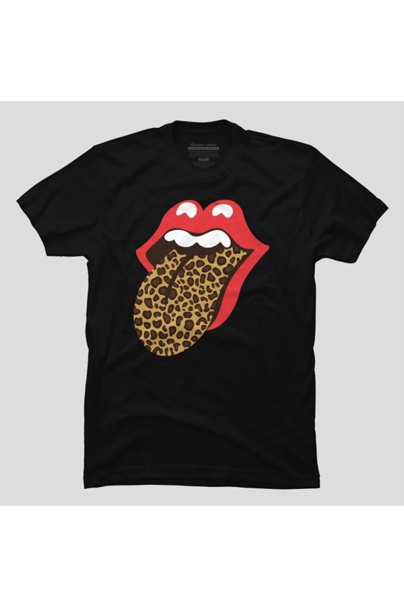 Leopard Red Lips Funny Sarcastic Attitude Quote Unisex T-Shirt, Up to Size 5XL