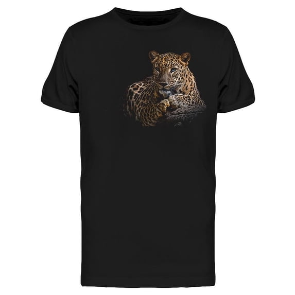 Leopard Resting And Looking Tee Men's -Image by Shutterstock
