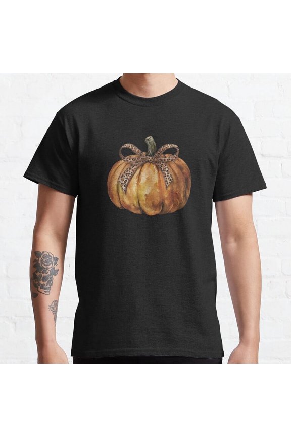 Leopard Ribbon Bow Pumpkin