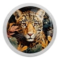 thumbnail image 1 of Leopard Round Glow-in-the-Dark Dresser Knobs: Fluorescent Drawer Pulls with Screws - 4 Pack - Suitable for Cabinets, Wardrobes, and Dressers, 1 of 6
