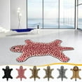thumbnail image 1 of Leopard Rug Animal Shaped Rug Irregular Shaped Rug Mat Non Slip for Bathroom Door Bedroom Bath Kitchen Carpet Area of Cartoons for Toilet Bath Bathroom Mat Home Decor Funny Door Rug Gifts for Friend, 1 of 7