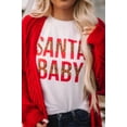 thumbnail image 1 of Leopard Santa Baby Graphic Tee, 1 of 4