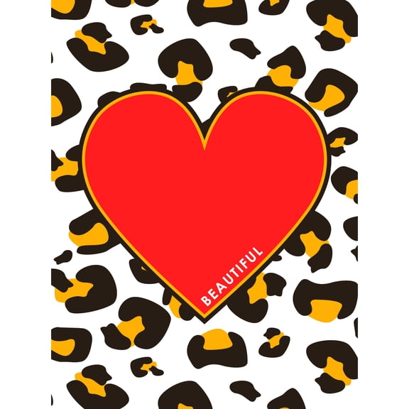 Leopard Shapes Beautiful Large Wall Art Print
