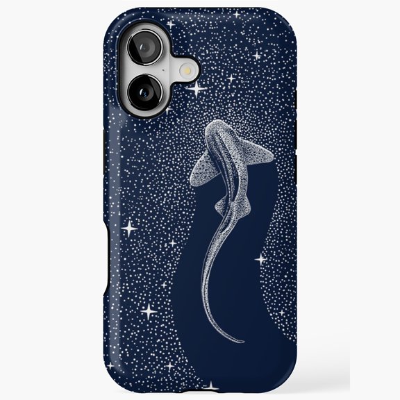 Leopard Shark in Cosmos Space Art Case for All iPhones Series