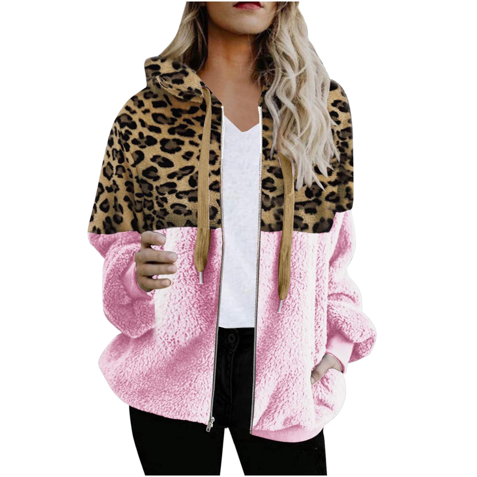 Cheetah sherpa deals pullover