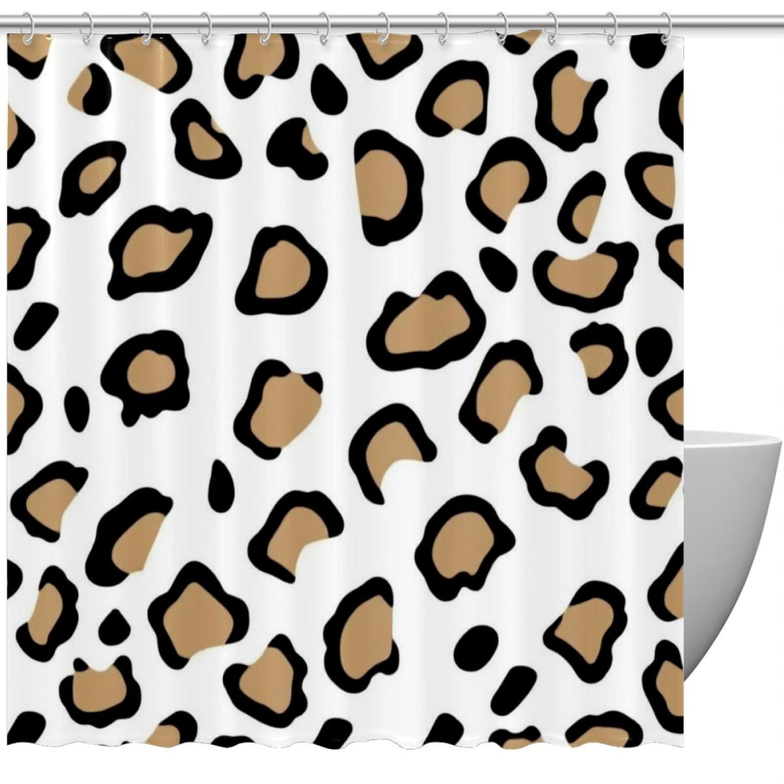 Lemur Colorful Pattern Print Bathroom Shower Curtain