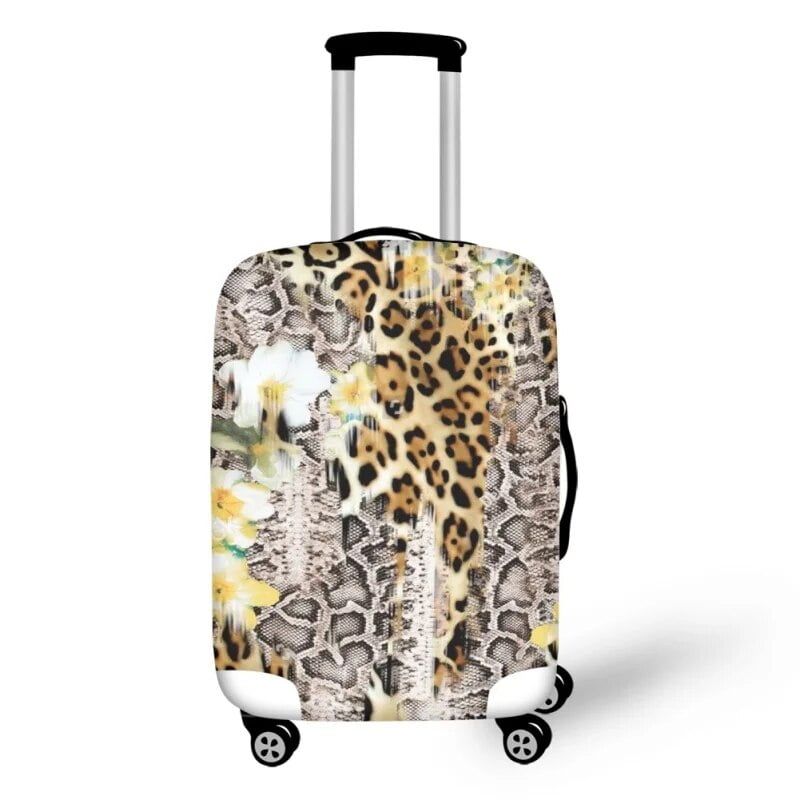Leopard Skin Design Removeable Luggage Cover Suitcase Covers for 18 To ...