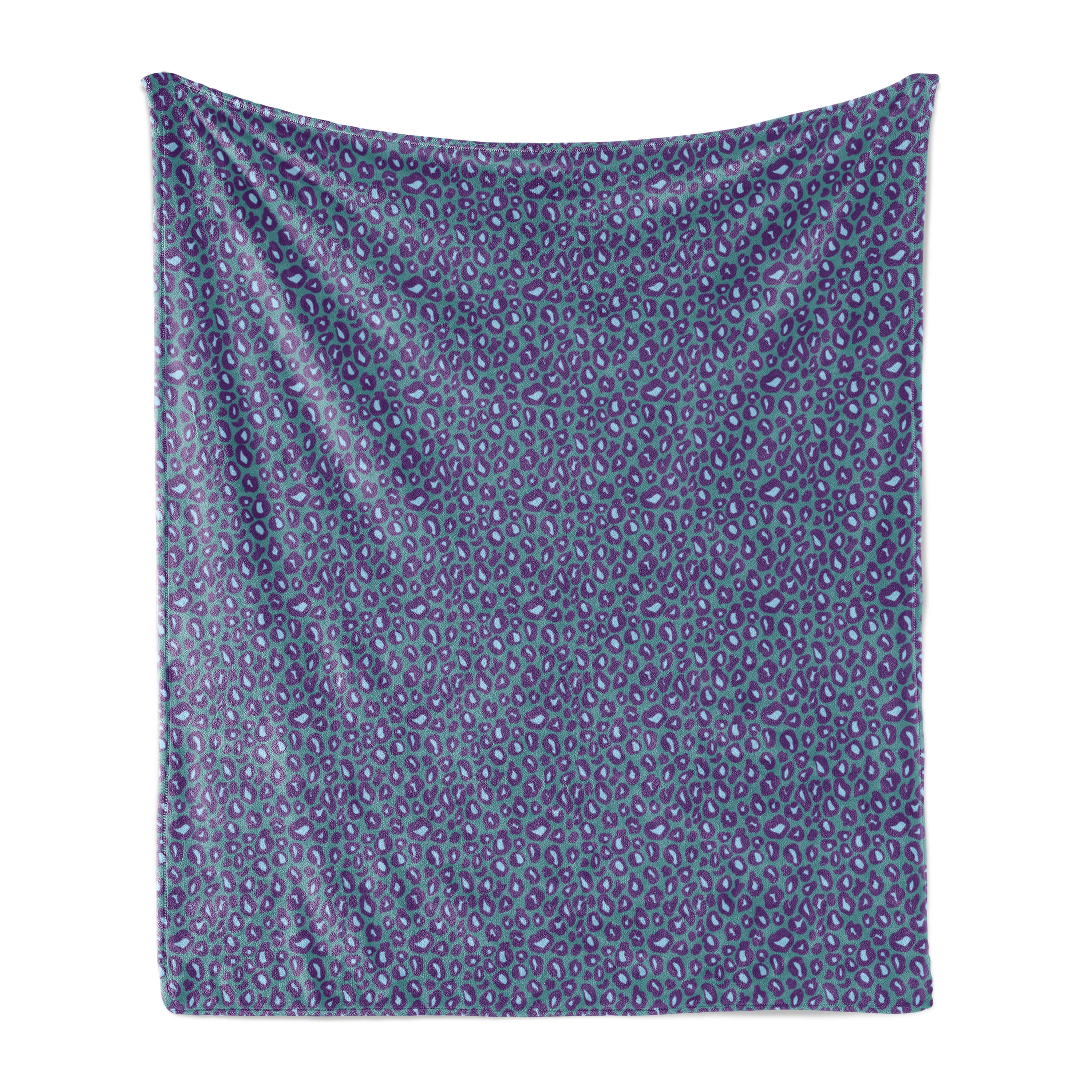 Leopard Soft Flannel Fleece Throw Blanket Abstract Theme Cheetah Puma Skin Rhythmic Illustration Cozy Plush for Indoor and Outdoor Use 60 x 80