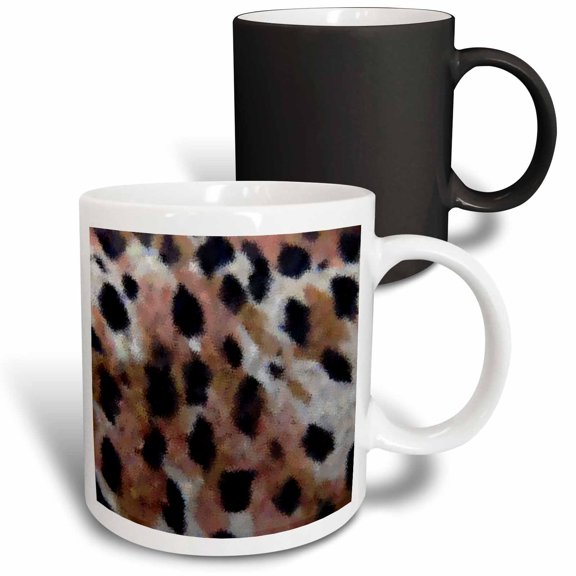 3drose, Leopard Spots, 11oz Magic Transforming Mug