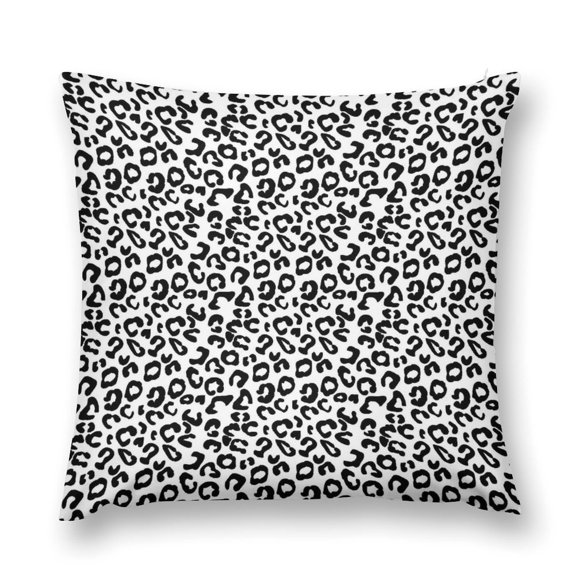 Leopard Spots Pillow Covers, Square Soft Decorative Throw Pillowcases Short Plush Cushion Case Suitable for Sofa Bedroom Living Room Office Car Home Decor 18 "×18 "