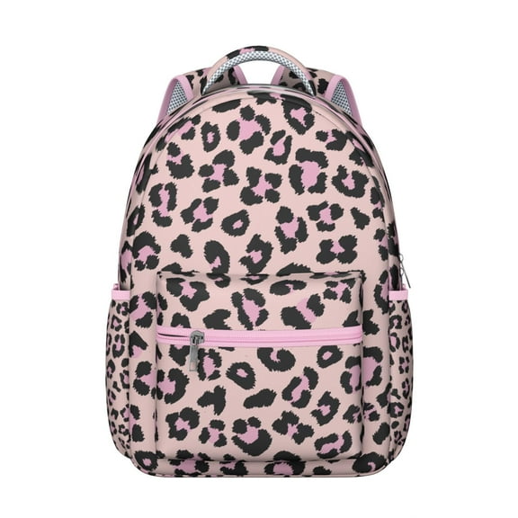 Leopard Spots School Backpack Cheetah Animal Print Texture Unique Fashion Backpack for Student and Student