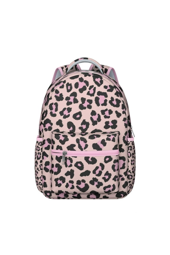 Leopard Spots School Backpack Cheetah Animal Print Texture Unique Fashion Backpack for Student and Student