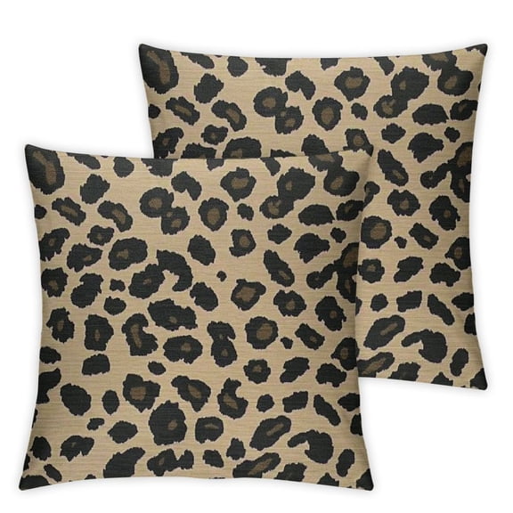Leopard Spots Throw Pillow Cover Gray Animal Skin Texture Abstract Vintage Art Ornate Stylish Pillow Covers Square Soft Couch Cushion Case for Bedroom Sofa Home Decor