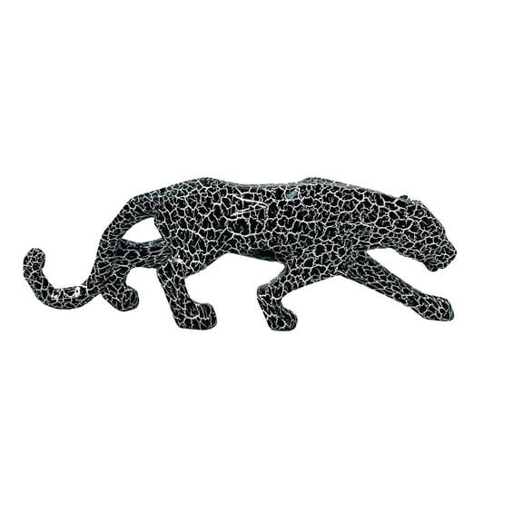 Leopard Statue, Desktop Animal Decoration Resin, Leopard Sculpture Ornament Leopard Statues for Desktops for Animal Lovers