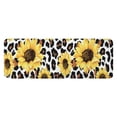 thumbnail image 1 of Leopard Sunflower Pattern Kitchen Rug Mat,Kitchen Runner Rugs Non Skid Washable,Decorative Kitchen Floor Mats for Kitchen,Sink,Laundry,17"x47.2", 1 of 7