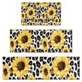 thumbnail image 1 of Leopard Sunflower Pattern Kitchen Rugs Sets Of 3,Kitchen Runner Rugs Non Skid Washable,Decorative Kitchen Floor Mats for Kitchen,Sink,Laundry,17"x30"+ 17"x47" + 17"x59", 1 of 6