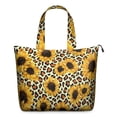 thumbnail image 1 of Leopard Sunflower Pattern Travel Tote Bags for Women Carry On,Large Weekender Bags for Women Travel,Multi Functional Duffle Bag for Work,Shopping,Sports, 1 of 5