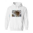 thumbnail image 1 of Leopard Surrounded By Flowers Hoodie Women -Image by Shutterstock, Female Small, 1 of 4