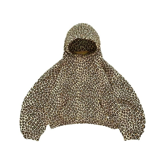 Leopard Sweatshirts for Women Long Sleeve Cheetah Print Hoodies Loose Fit Fashion Casual Pullover Tops