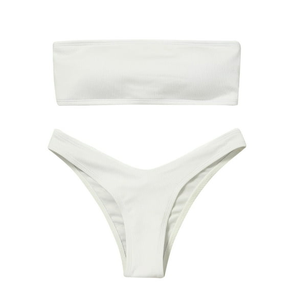 Leopard Swimsuit Junior Swimsuits Womens 2 Piece Outfits Dressy White , Sizes S-L