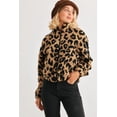 thumbnail image 1 of Leopard Teddy Zip-up Two Pocket Jacket, 1 of 5