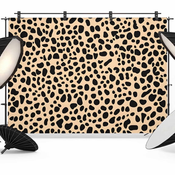 Leopard Texture Backdrop for Photography, Wild Animal Camo Photo Backdrop Portrait Background Party Banner Photo Backgrounds for Studio Booth Props, 7x5ft