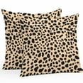 thumbnail image 1 of Leopard Texture Outdoor Pillow Covers Pack of 2 Wild Animal Camo Waterproof Throw Pillow Covers Decorative Cushion Cases for Patio Garden Tent Balcony Couch 16x16 inch, 1 of 8