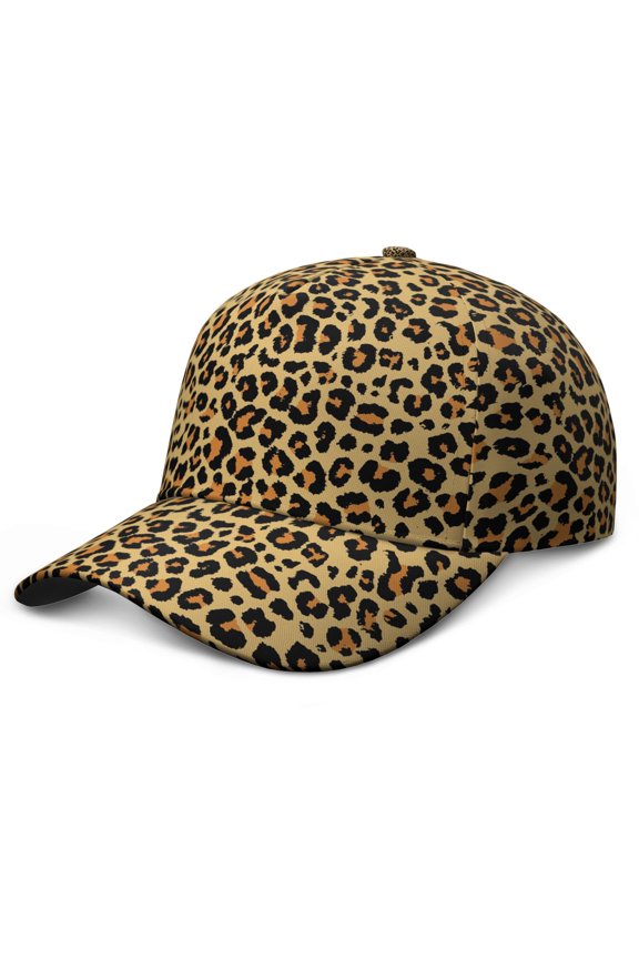 Leopard Texture Print Baseball Cap, Classic Dad Hat with Sweat Absorption, Fade-Resistant Animal Pattern Snapback Cap for Women Men, Stylish Gift for Summer Sports Users