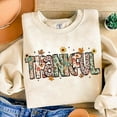 thumbnail image 1 of Leopard Thankful Mama Thanksgiving Sweater, Fall Pumpkin Coquette Bow Autumn Sweatshirt, 1 of 5