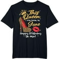thumbnail image 1 of Leopard This Queen Was Born In June Happy Birthday To Me T-Shirt, 1 of 4