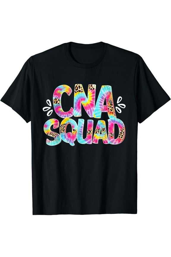 Leopard Tie Dye CNA Squad Certified Nursing Assistant Women T-Shirt