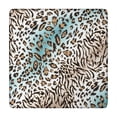thumbnail image 1 of Leopard and Tiger Pattern Square Fitted Tablecloth with Elastic Edge,Square Table Cover,Washable Elastic Table Cover for Home Kitchen Party Decor 34"x34", 1 of 6