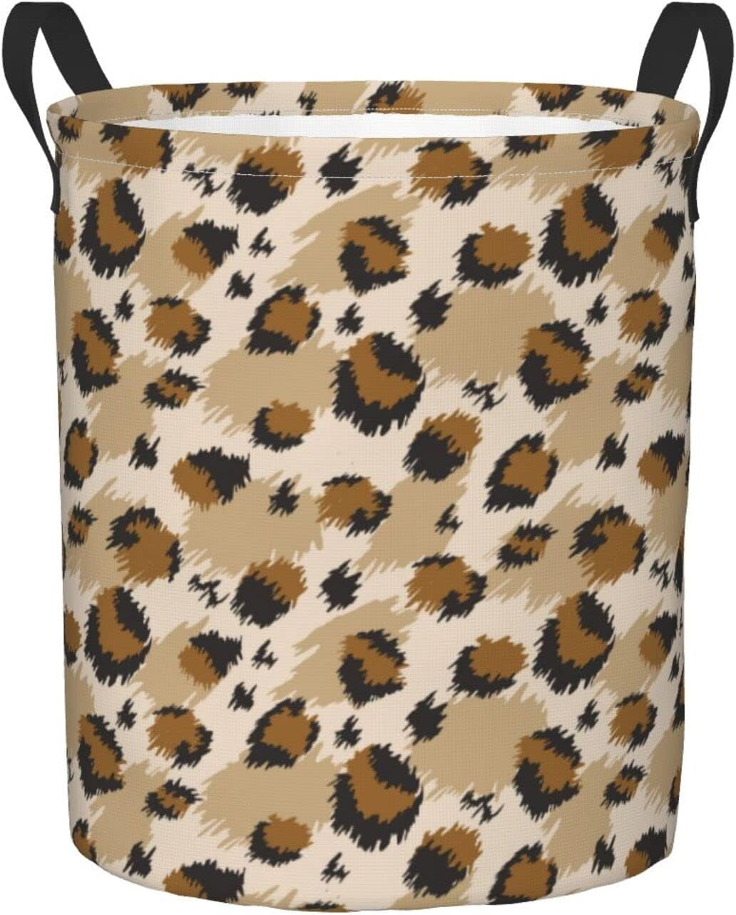 Leopard Tiger Skin Print Laundry Hamper,Oxford Fabric Laundry Basket