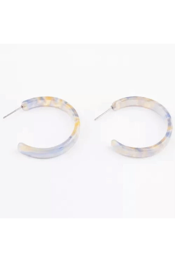 Leopard Tortoise Shell C Circle Hoop Earrings for Women Spring Summer Jewelry