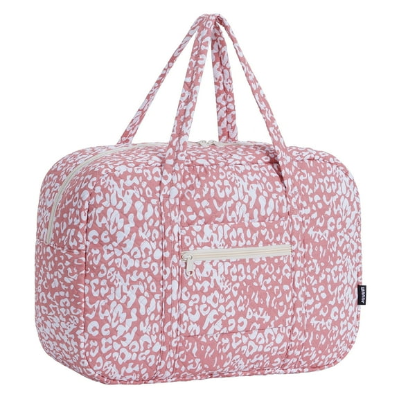 Vintage Leopard Travel Duffel Bags for Women Carry on Weekender Gym Bag Trolley Sleeve Tote Personal Item Bag for Spirit Airlines Approved Underseat