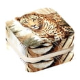 thumbnail image 1 of Leopard Travel Portable Square Jewelry Box Earring Organizer Necklace Holder Bracelet Holder Display Case Decorative Box Jewelry, 1 of 6