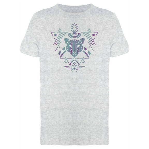 Leopard Tribal Head T-Shirt Men -Image by Shutterstock, Male Medium