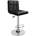 thumbnail image 1 of Leopard Upholstered Adjustable Swivel Kitchen Dining Counter Bar stool, Black, 1 of 5