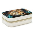 thumbnail image 1 of Leopard Velvet Portable Earring Organizer Box with Removable Compartment - Ideal Travel Organizer and Jewelry Box Gift, 1 of 7