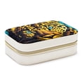 thumbnail image 1 of Leopard Velvet Portable Jewelry Organizer Stand with Removable Compartment - Gift, Jewelry Display & Organizer Box, 1 of 7