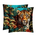 thumbnail image 1 of Leopard Velvet Throw Pillow Covers Set with Unique Patterns - 16x16, 18x18, 20x20 Inches - 2 Throw Pillow Inserts & Covers for Any Occasion, 1 of 6