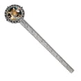 thumbnail image 1 of Leopard Vintage Silver Lace-Edged Bookmark - Book Accessories for Readers and Book Lovers, 1 of 5