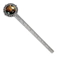 thumbnail image 1 of Leopard Vintage Silver Lace-Edged Bookmark: a Gift for Readers and Book Lovers - Book Accessories, Bookmarks, Book Markers, 1 of 5