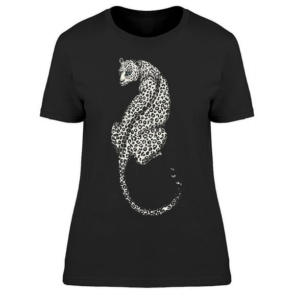 Leopard W/long Tail T-Shirt Women -Image by Shutterstock, Female Large