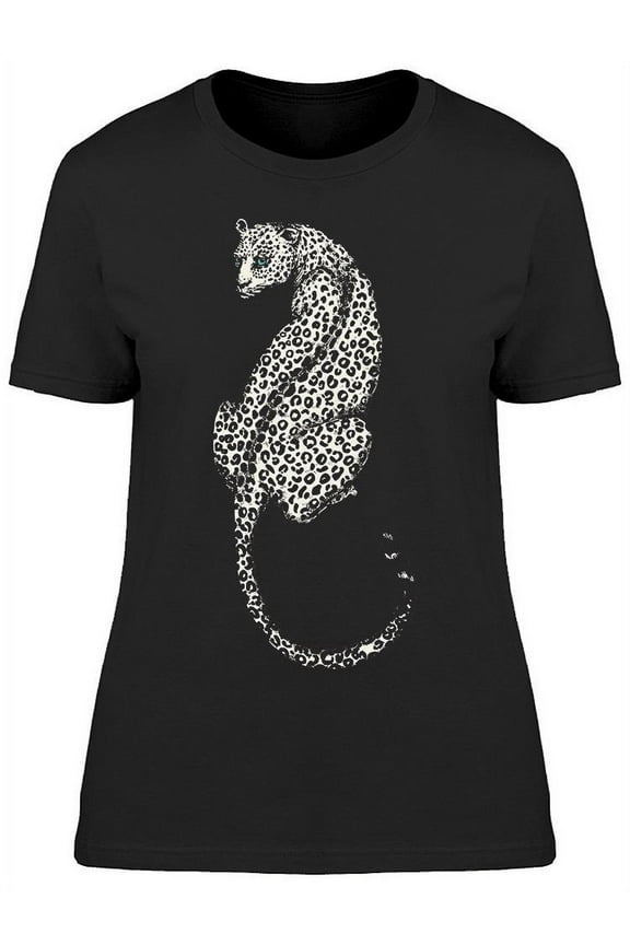 Leopard W/long Tail T-Shirt Women -Image by Shutterstock, Female x-Large