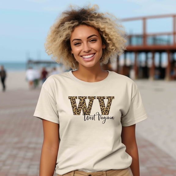 Leopard WV T-Shirt,West Virginia Women Shirt, West Virginia Gift, West Virginia State Shirt,West Virginia Map Tshirt, West Virginia Home Tee Sweatshirt All Size S-5XL