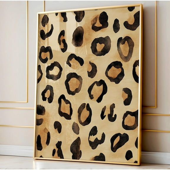 Leopard Wall Print, Maximalist Jungle Print, Funky Wall Art, Preppy Room Decor, Girly Wall Art, Apartment Wall Art, Cheetah Print Wall Art, Modern Wall Decor, 8x12 UNFRAMED