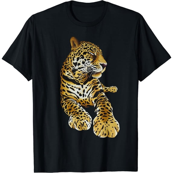 Leopard Wild Cat Zoo Animal Print T-Shirt, Unisex T-Shirt - Walmart.com