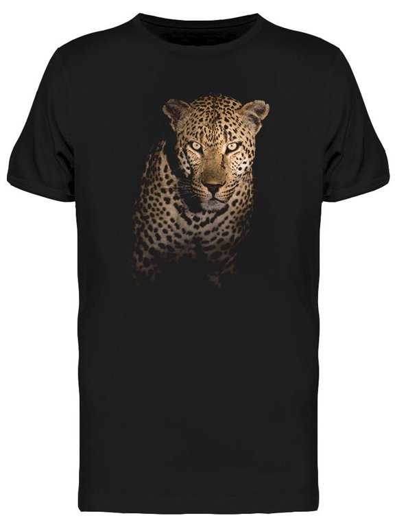 Leopard With Intense Look T-Shirt Men -Image by Shutterstock, Male 3X-Large