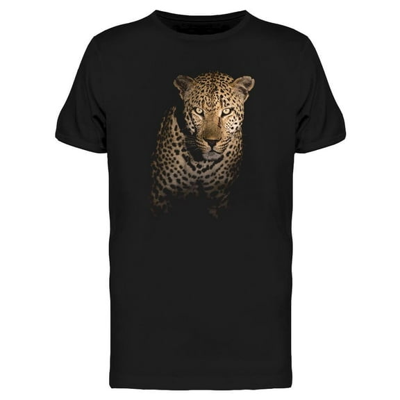 Leopard With Intense Look T-Shirt Men -Image by Shutterstock, Male x-Large